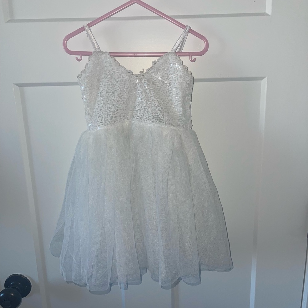 Size 3 toddler flower girl dress white